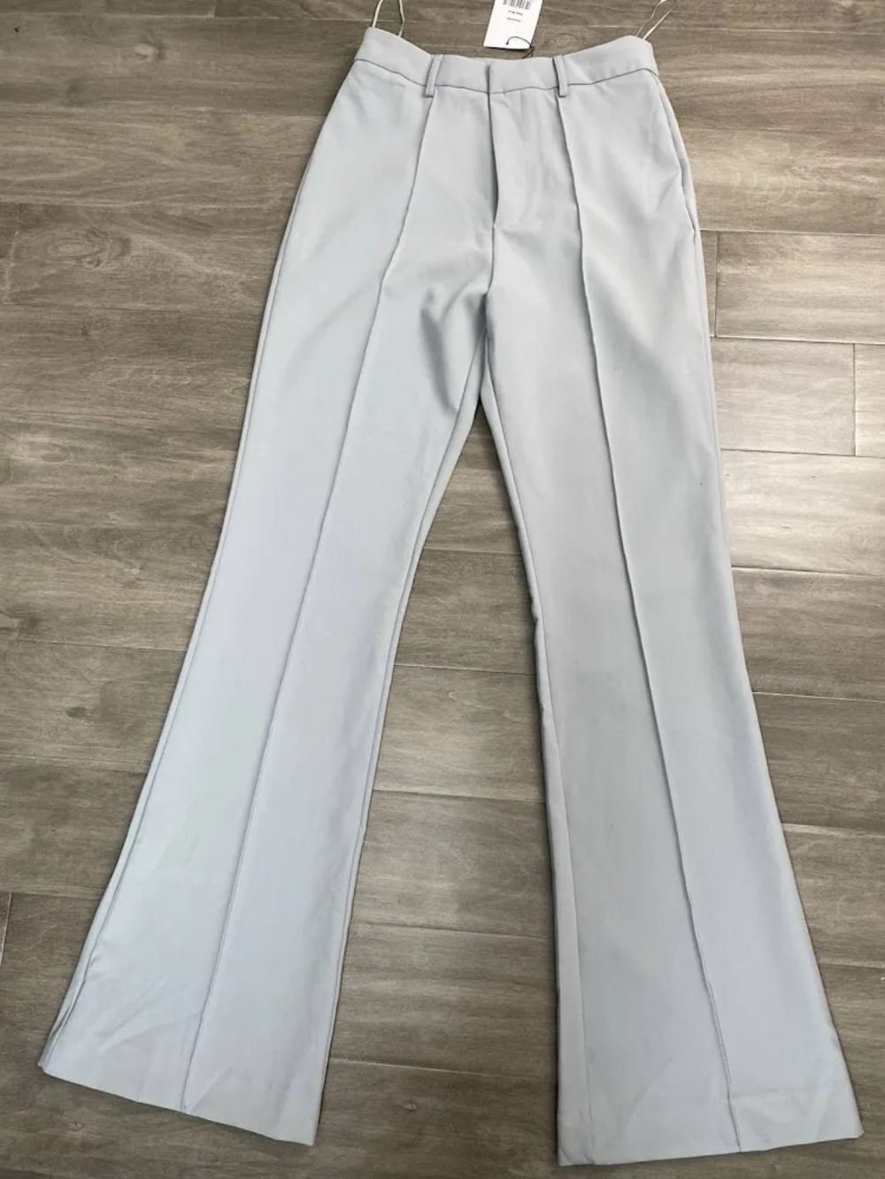 Because of Alice Wide Leg Suit Trousers - Steel Blue